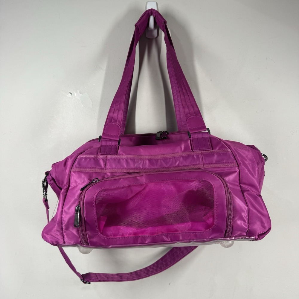 Lug PROPELLER Travel Duffel Bag Orchid Pink Nylon Weekender Carry All On - Picture 11 of 13